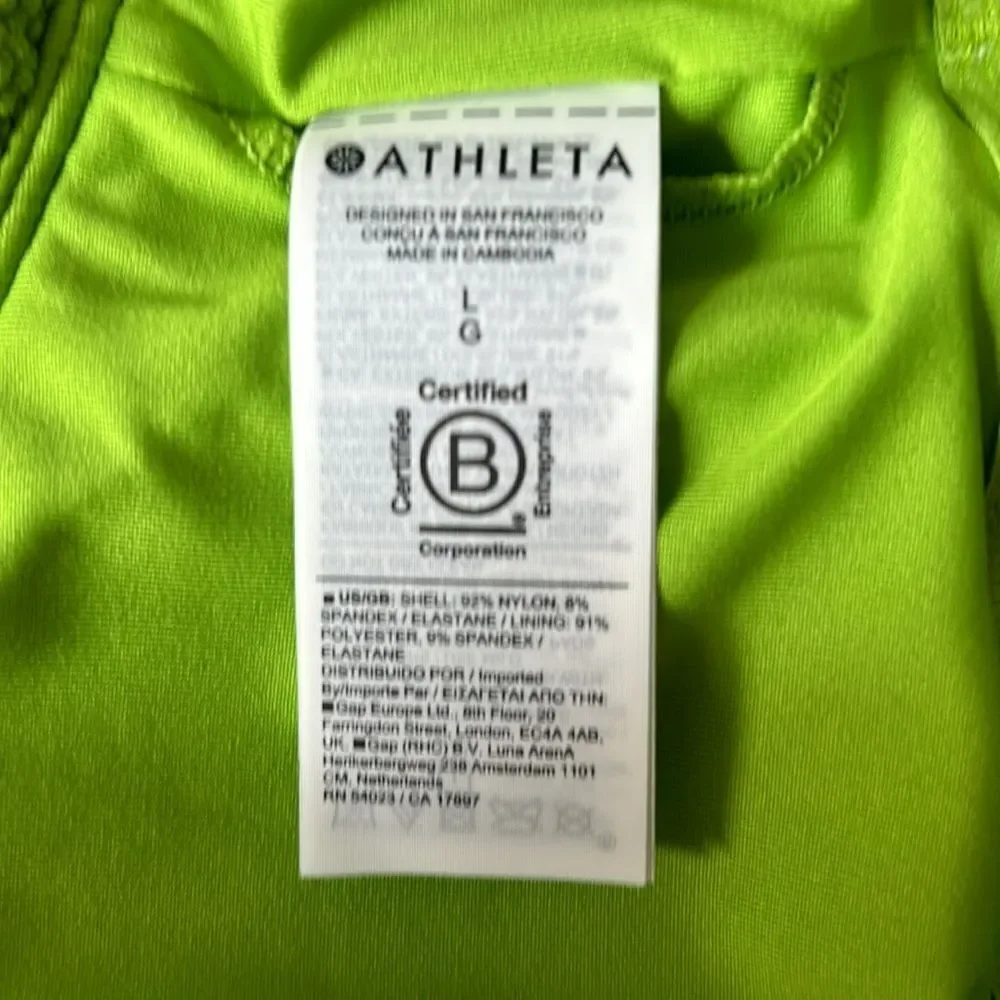 Athleta Scoop Crop Pique Tankini Size Large (for A-C Cups) - Picture 6 of 7
